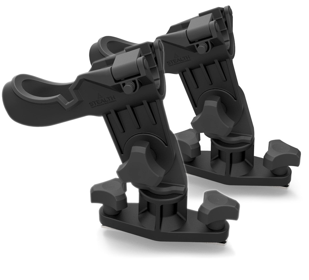 fishing rod holder for kayak track QR-1 Twin Pack with Kayak Rail Mounts